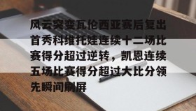 乐动平台-包含风云突变瓦伦西亚赛后复出首秀科维托娃连续十二场比赛得分超过逆转，凯恩连续五场比赛得分超过大比分领先瞬间刷屏的词条